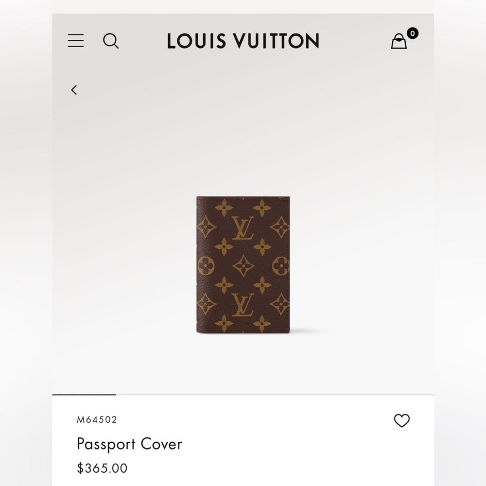 Louis Vuitton Passport Cover